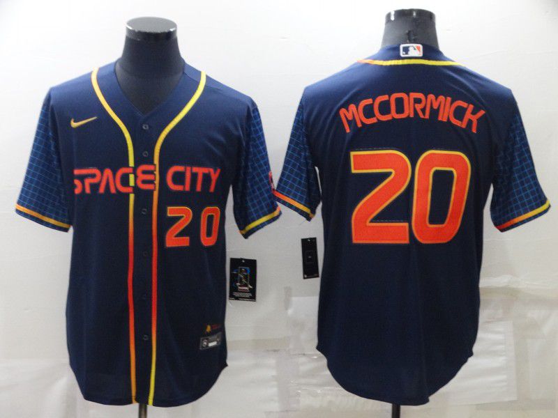 Men Houston Astros 20 Mccormick Blue City Edition Game Nike 2022 MLB Jersey